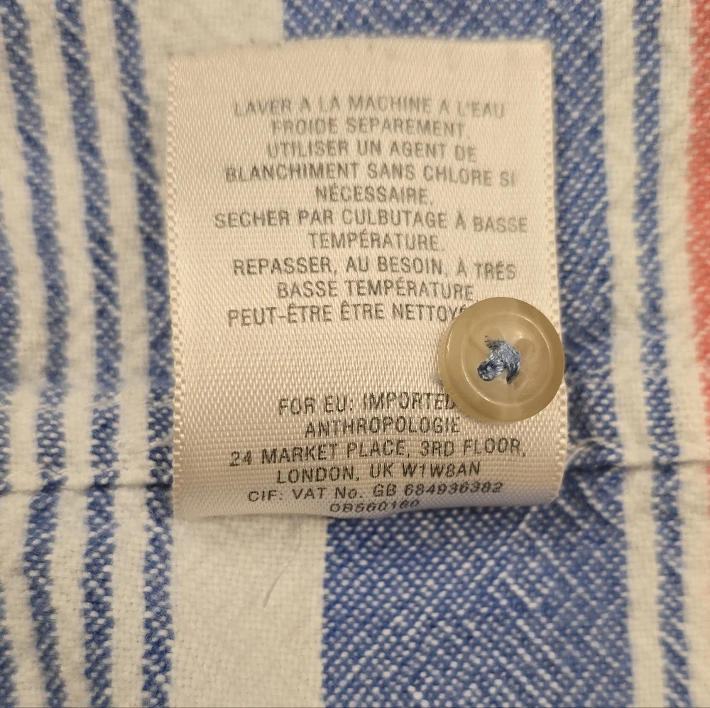 Anthropologie Maeve Sullivan Stripe Top Size XS - Picture 8 of 9